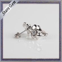 Boucles d&#39;oreilles en forme de fleur 925 en argent sterling